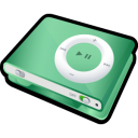 iPod Shuffle Pale Green Icon